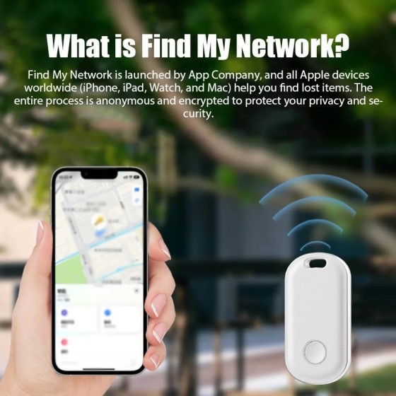 Traceur GPS Bluetooth intelligent avec Apple, localisateur classé MFI, détecteur d'animaux et d'enfants, dispositif de rappel an